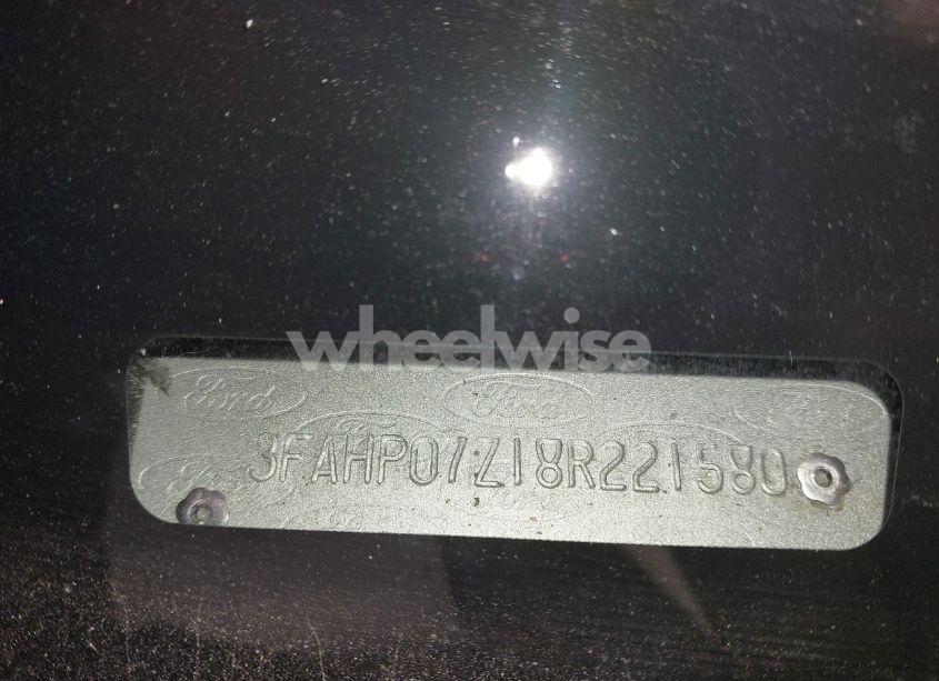 Photo 9 of 2008 Ford Fusion SE (VIN 3FAHP07Z18R221580)