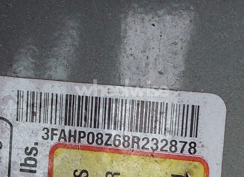 Photo 9 of 2008 Ford Fusion SEL (VIN 3FAHP08Z68R232878)