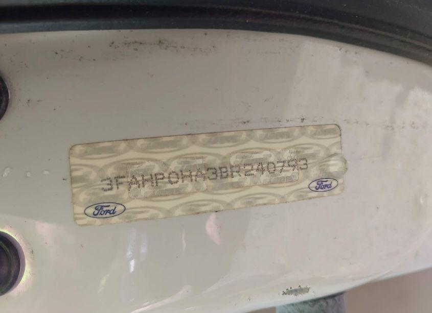 Photo 9 of 2011 Ford Fusion SE (VIN 3FAHP0HA3BR240793)