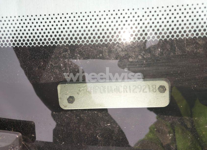 Photo 9 of 2012 Ford Fusion SE (VIN 3FAHP0HA4CR129218)