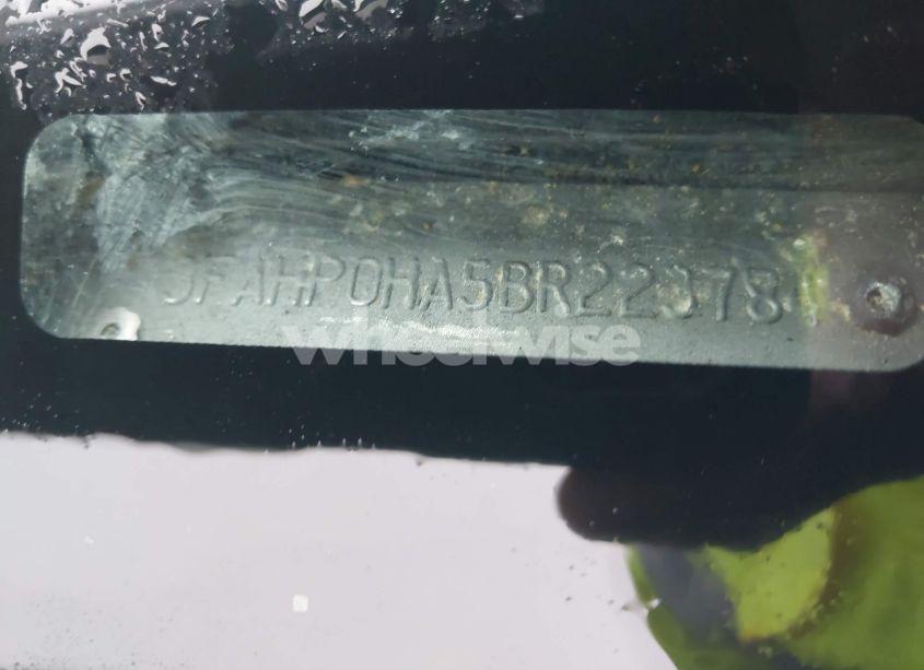 Photo 9 of 2011 Ford Fusion SE (VIN 3FAHP0HA5BR223784)