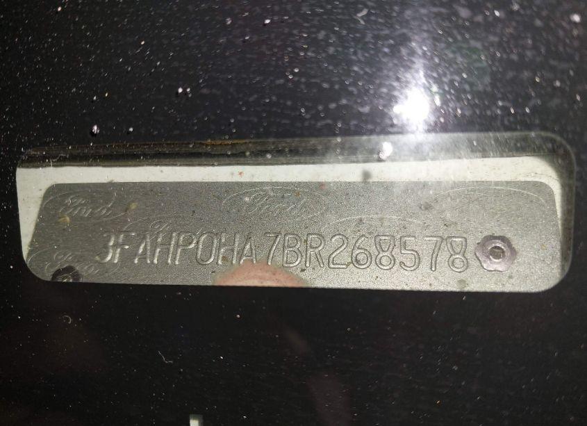 Photo 9 of 2011 Ford Fusion SE (VIN 3FAHP0HA7BR268578)