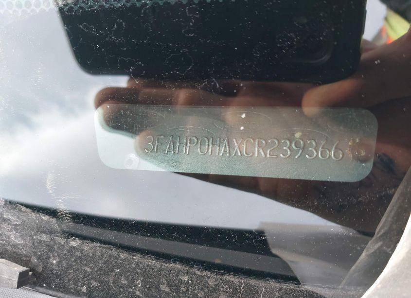 Photo 9 of 2012 Ford Fusion SE (VIN 3FAHP0HAXCR239366)