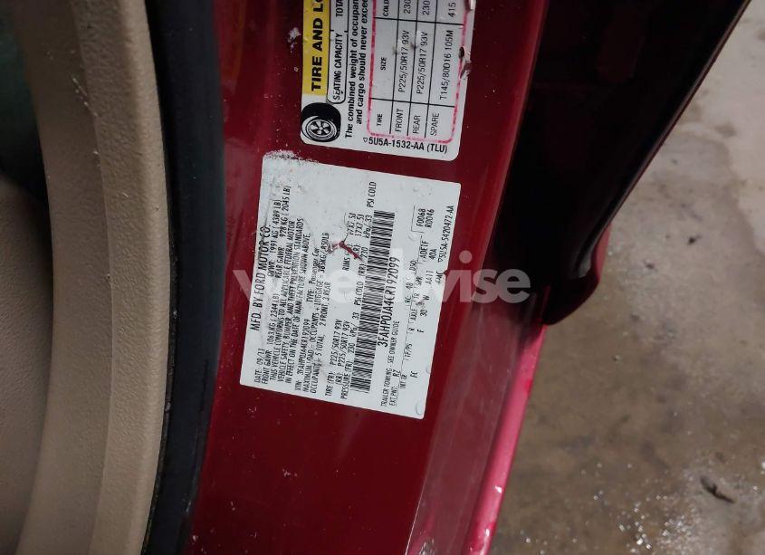 Photo 9 of 2012 Ford Fusion SEL (VIN 3FAHP0JA4CR192099)