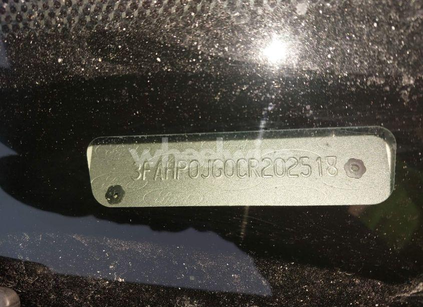 Photo 9 of 2012 Ford Fusion SEL (VIN 3FAHP0JG0CR202518)