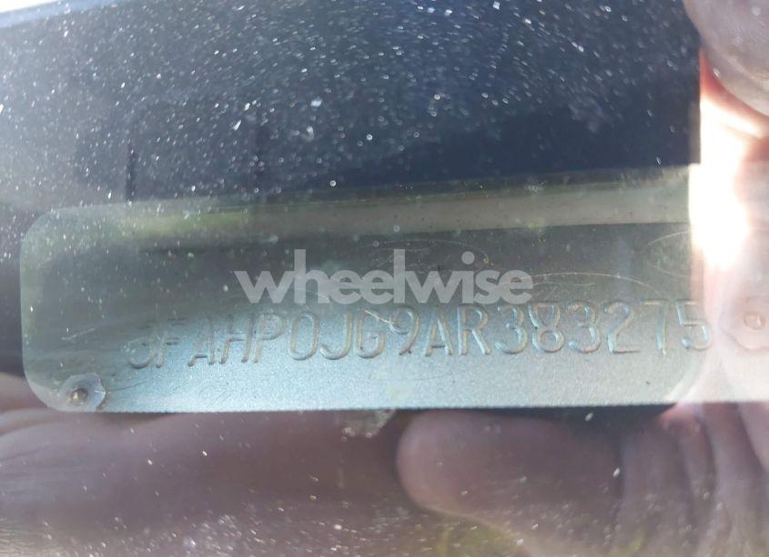 Photo 9 of 2010 Ford Fusion SEL (VIN 3FAHP0JG9AR383275)