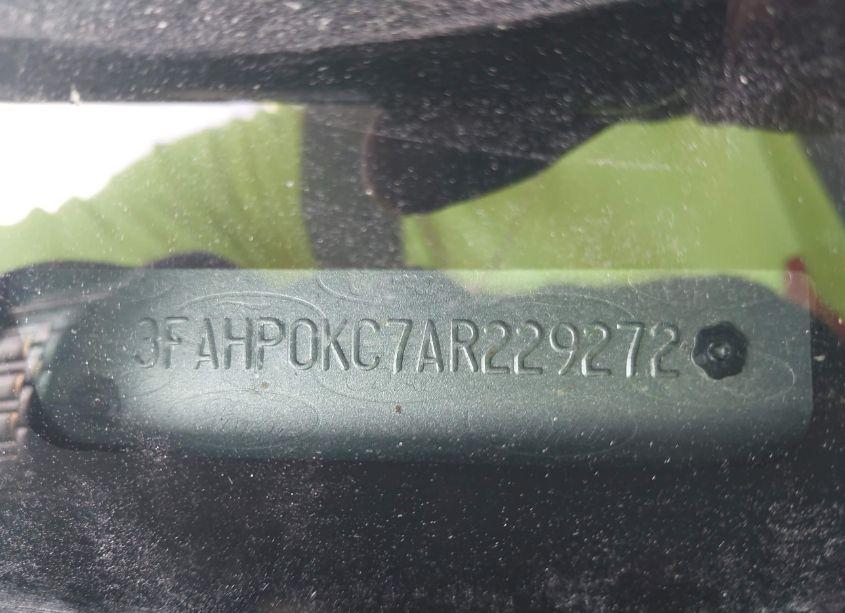 Photo 9 of 2010 Ford Fusion SPORT (VIN 3FAHP0KC7AR229272)