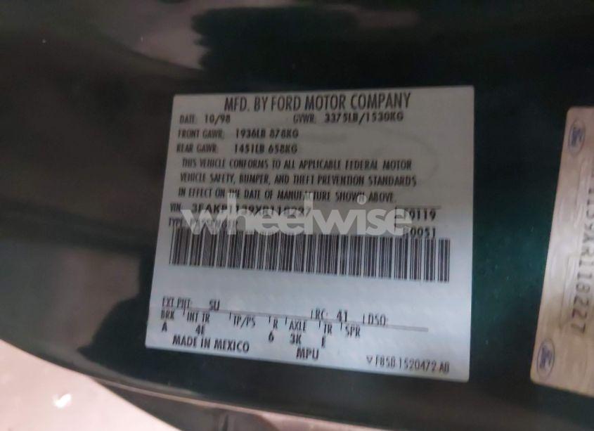 Photo 9 of 1999 Ford Escort ZX2 COOL/ZX2 HOT (VIN 3FAKP1139XR118227)