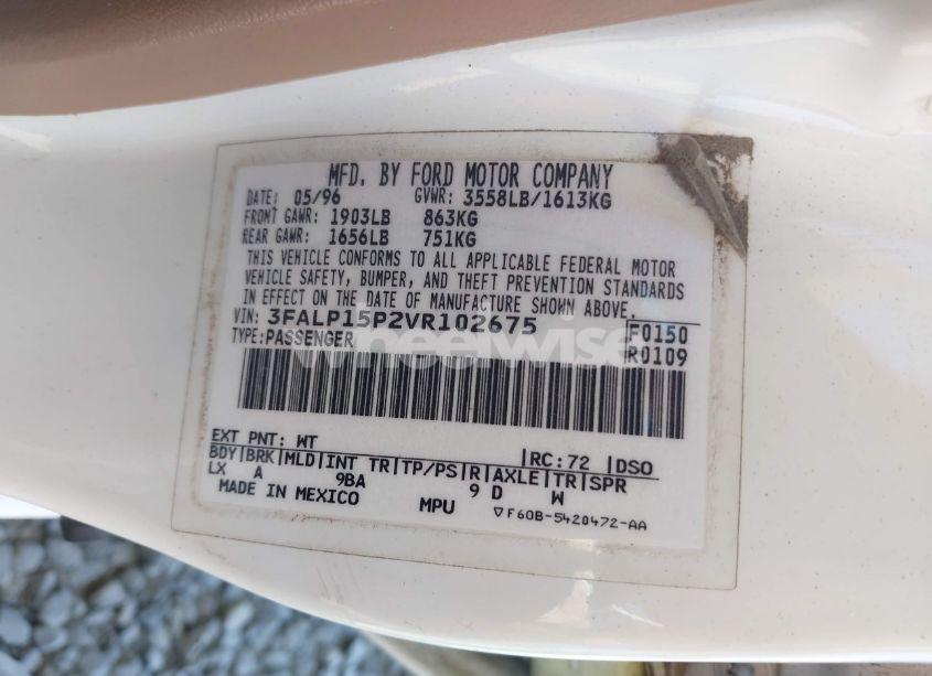 Photo 9 of 1997 Ford Escort LX (VIN 3FALP15P2VR102675)