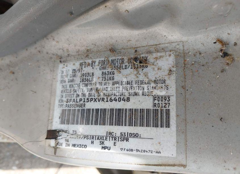 Photo 9 of 1997 Ford Escort LX (VIN 3FALP15PXVR164048)