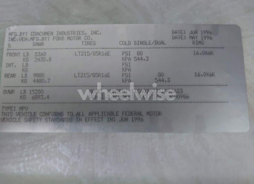 Photo 9 of 1997 Ford F530 SUPER DUTY (VIN 3FCLF53G5VJA00986)