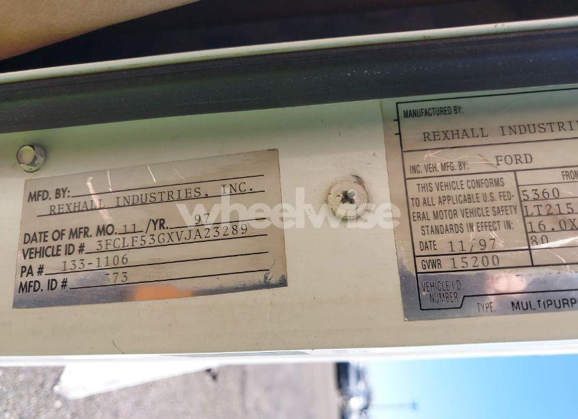 Photo 9 of 1997 Ford F530 SUPER DUTY (VIN 3FCLF53GXVJA23289)