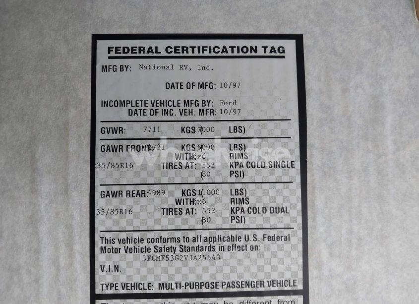 Photo 9 of 1997 Ford F530 SUPER DUTY (VIN 3FCMF53G2VJA25543)