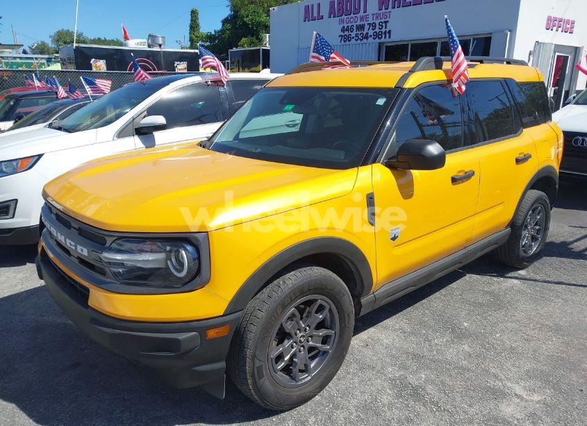 Photo 2 of 2022 Ford Bronco SPORT BIG BEND (VIN 3FMCR9B6XNRD95185)