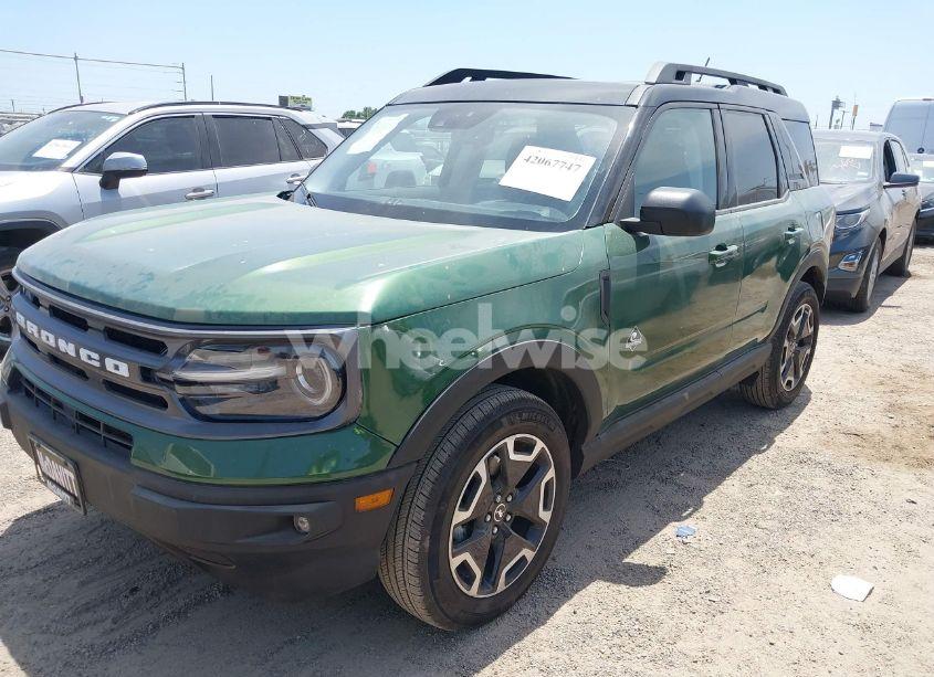 Photo 2 of 2023 Ford Bronco SPORT OUTER BANKS (VIN 3FMCR9C61PRD07626)