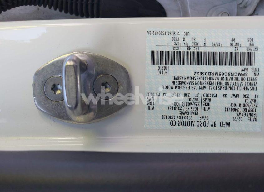 Photo 9 of 2021 Ford Bronco SPORT OUTER BANKS (VIN 3FMCR9C65MRB05822)