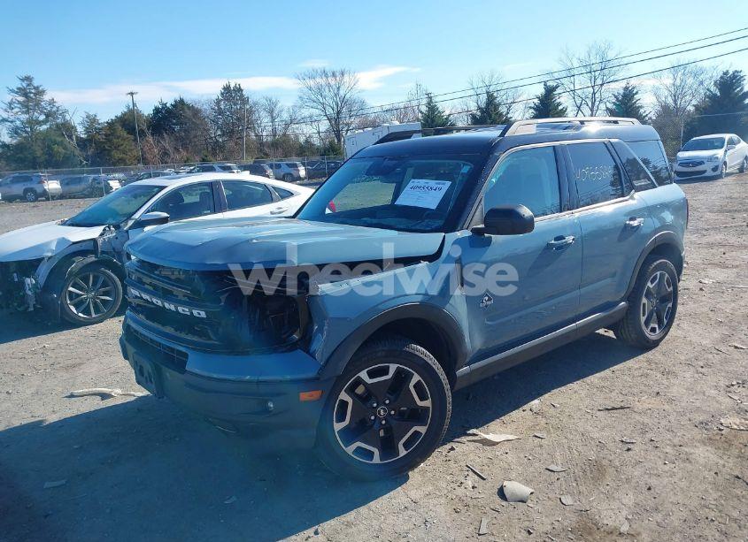 Photo 2 of 2021 Ford Bronco SPORT OUTER BANKS (VIN 3FMCR9C6XMRB02513)