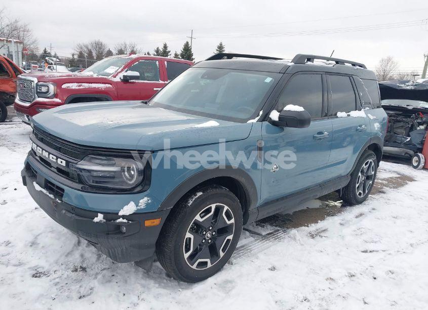 Photo 2 of 2022 Ford Bronco SPORT OUTER BANKS (VIN 3FMCR9C6XNRD71189)