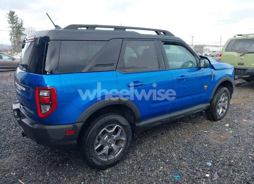 Photo 4 of 2022 Ford Bronco SPORT BADLANDS (VIN 3FMCR9D91NRD62809)