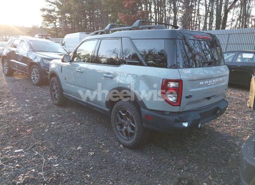 Photo 3 of 2021 Ford Bronco SPORT BADLANDS (VIN 3FMCR9D92MRA77048)