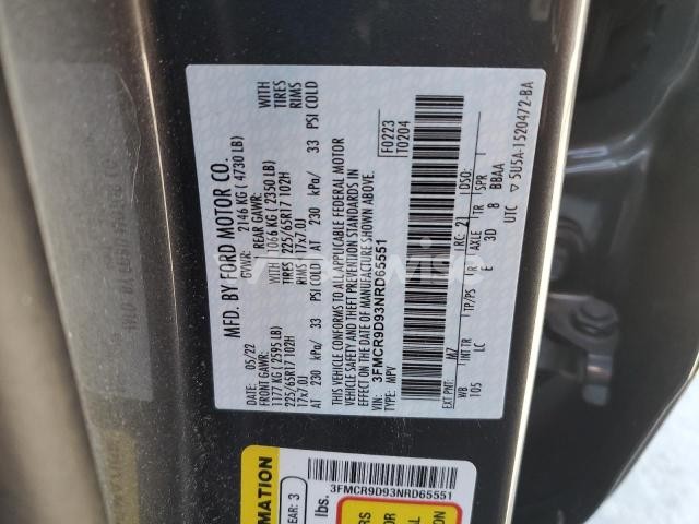 Photo 7 of 2022 FORD BRONCO SPORT BADLANDS (VIN 3FMCR9D93NRD65551)