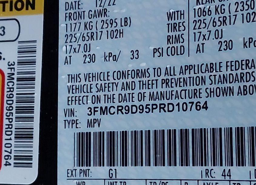 Photo 9 of 2023 Ford Bronco SPORT BADLANDS (VIN 3FMCR9D95PRD10764)