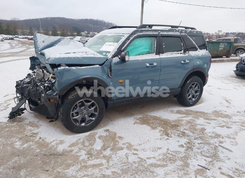 Photo 2 of 2022 Ford Bronco SPORT BADLANDS (VIN 3FMCR9D97NRD80926)