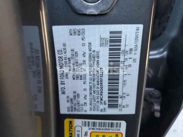 Photo 2 of 2024 FORD BRONCO SPORT HERITAGE (VIN 3FMCR9G60RRF52205)