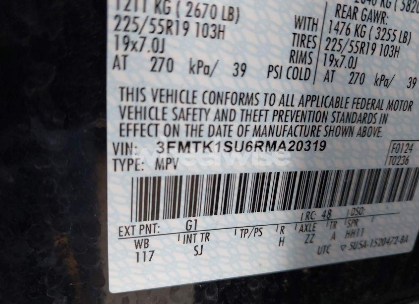 Photo 9 of 2024 Ford Mustang MACH-E SELECT (VIN 3FMTK1SU6RMA20319)