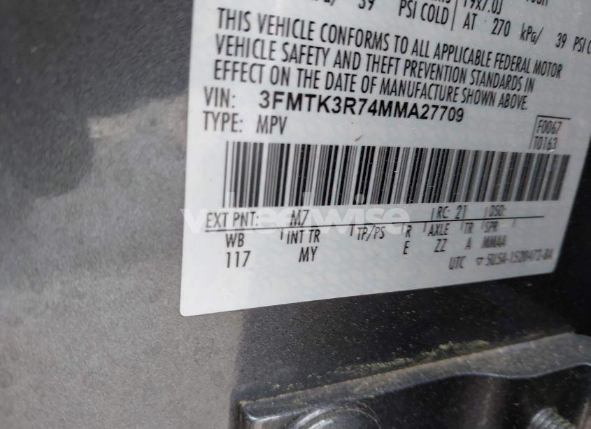 Photo 9 of 2021 Ford Mustang MACH-E PREMIUM (VIN 3FMTK3R74MMA27709)