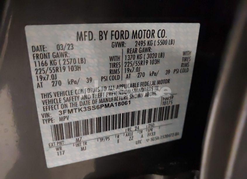 Photo 9 of 2023 Ford Mustang MACH-E PREMIUM (VIN 3FMTK3SS6PMA18061)