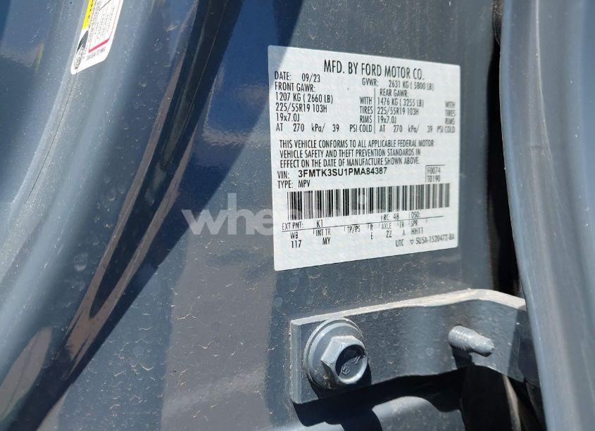 Photo 8 of 2023 Ford Mustang MACH-E PREMIUM (VIN 3FMTK3SU1PMA84387)