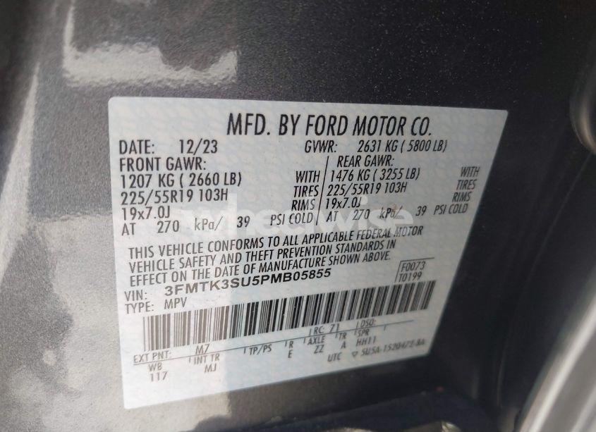 Photo 9 of 2023 Ford Mustang MACH-E PREMIUM (VIN 3FMTK3SU5PMB05855)