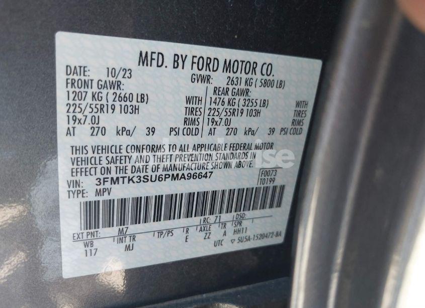 Photo 9 of 2023 Ford Mustang MACH-E PREMIUM (VIN 3FMTK3SU6PMA96647)