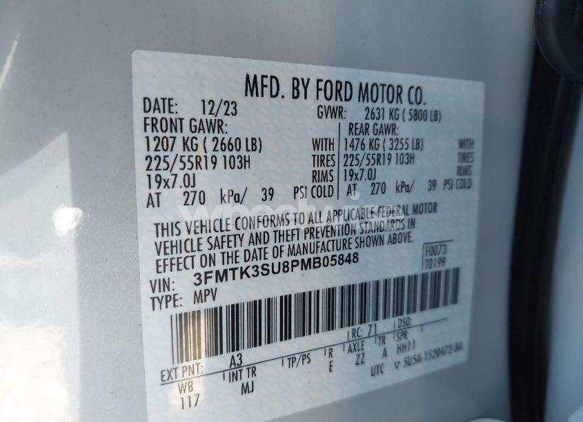 Photo 9 of 2023 Ford Mustang MACH-E PREMIUM (VIN 3FMTK3SU8PMB05848)