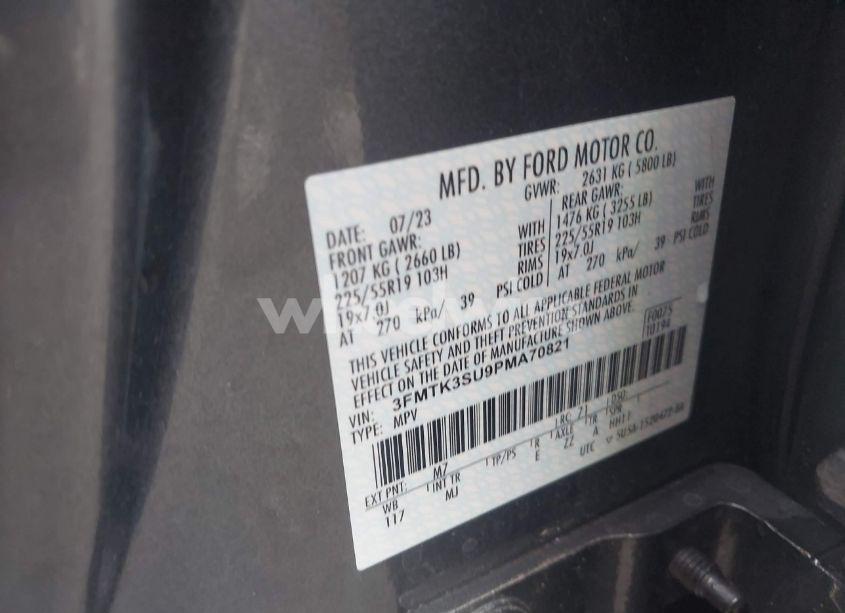 Photo 9 of 2023 Ford Mustang MACH-E PREMIUM (VIN 3FMTK3SU9PMA70821)