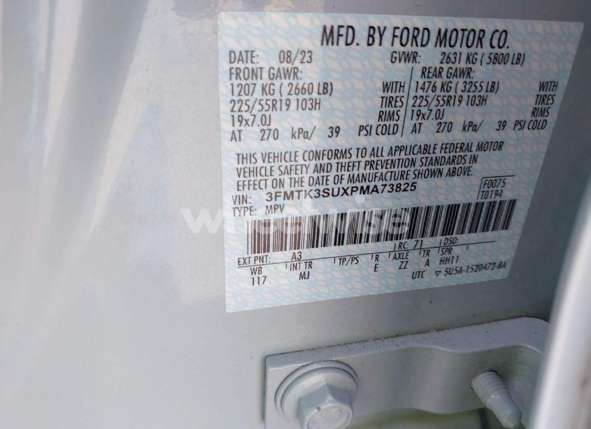 Photo 9 of 2023 Ford Mustang MACH-E PREMIUM (VIN 3FMTK3SUXPMA73825)