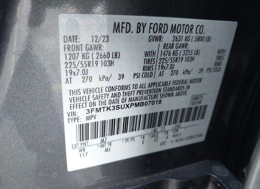 Photo 9 of 2023 Ford Mustang MACH-E PREMIUM (VIN 3FMTK3SUXPMB07018)