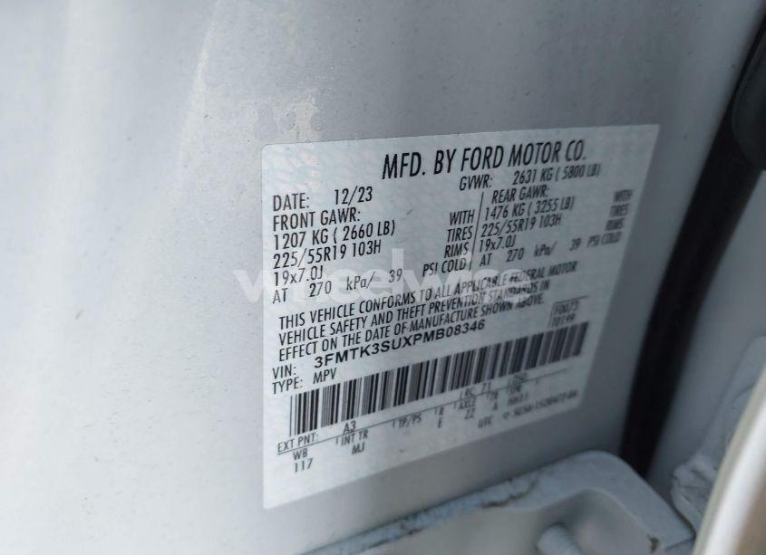 Photo 9 of 2023 Ford Mustang MACH-E PREMIUM (VIN 3FMTK3SUXPMB08346)