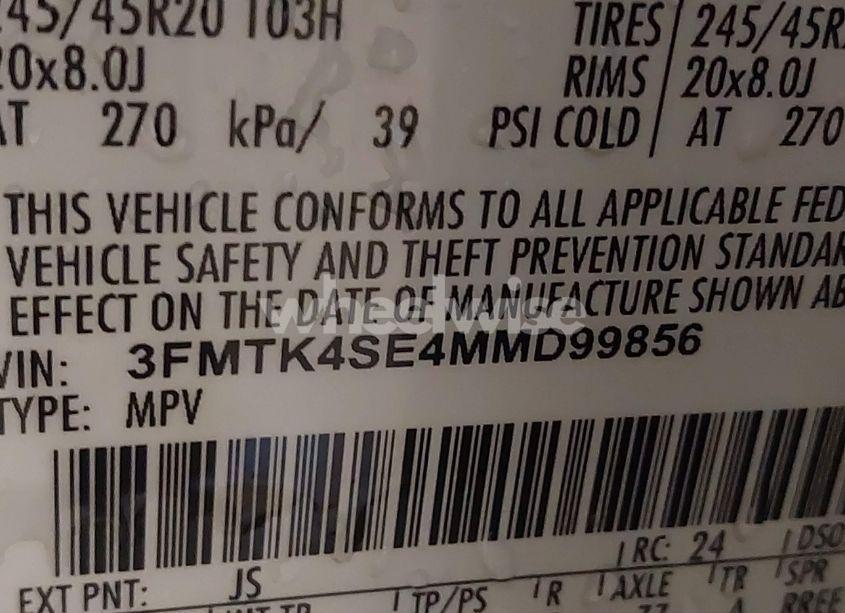 Photo 9 of 2021 Ford Mustang MACH-E GT (VIN 3FMTK4SE4MMD99856)