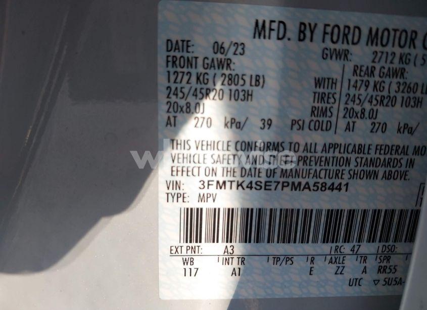 Photo 9 of 2023 Ford Mustang MACH-E GT (VIN 3FMTK4SE7PMA58441)