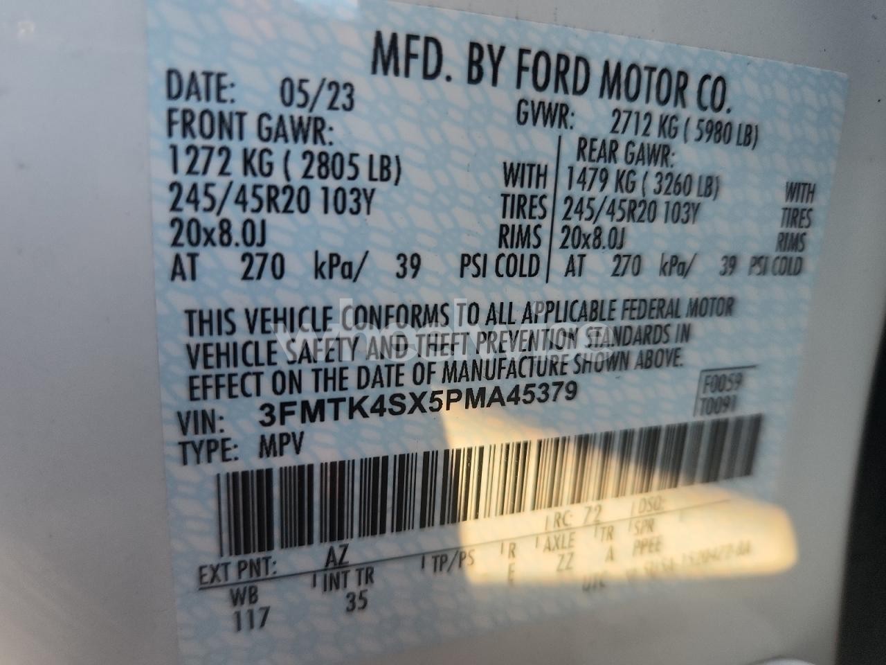 Photo 13 of 2023 FORD MUSTANG MACH-E GT (VIN 3FMTK4SX5PMA45379)