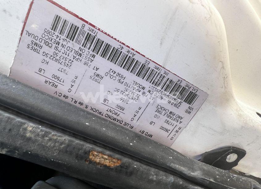 Photo 7 of 2006 Ford F-650 XL/XLT (VIN 3FRNX65F96V255301)