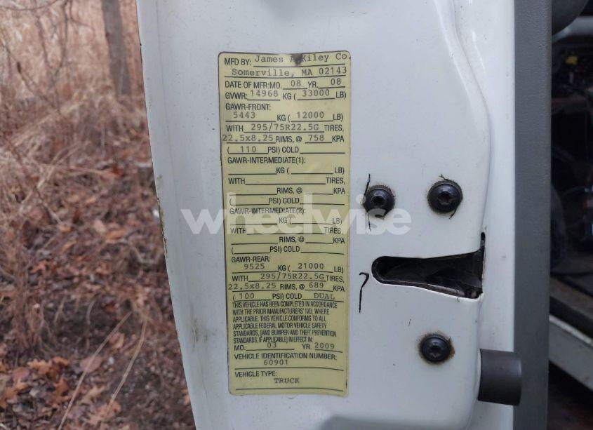 Photo 13 of 2009 Ford F-750 XL/XLT (VIN 3FRXF75T49V121291)