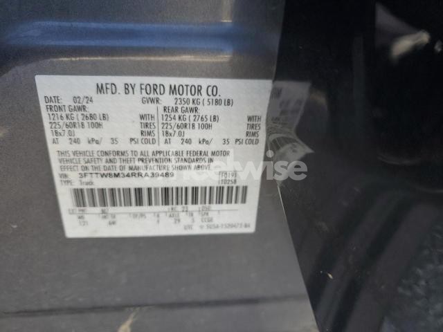 Photo 5 of 2024 FORD MAVERICK LARIAT (VIN 3FTTW8M34RRA39489)
