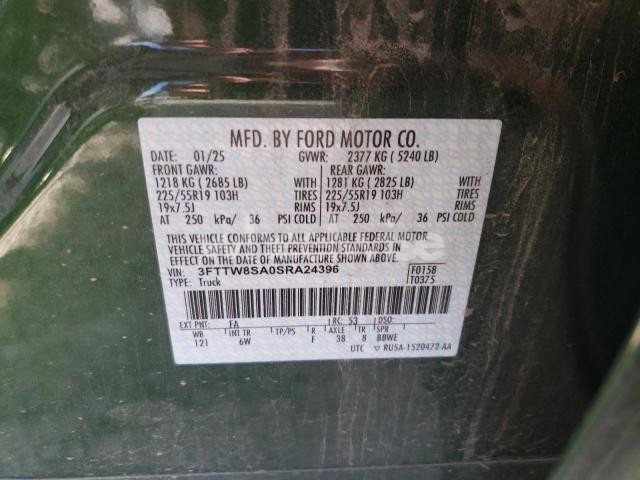 Photo 6 of 2025 FORD MAVERICK LARIAT (VIN 3FTTW8SA0SRA24396)