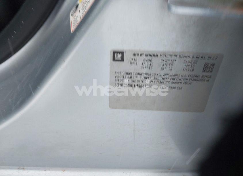 Photo 9 of 2017 Chevrolet Cruze LS AUTO (VIN 3G1BC5SM1HS547028)