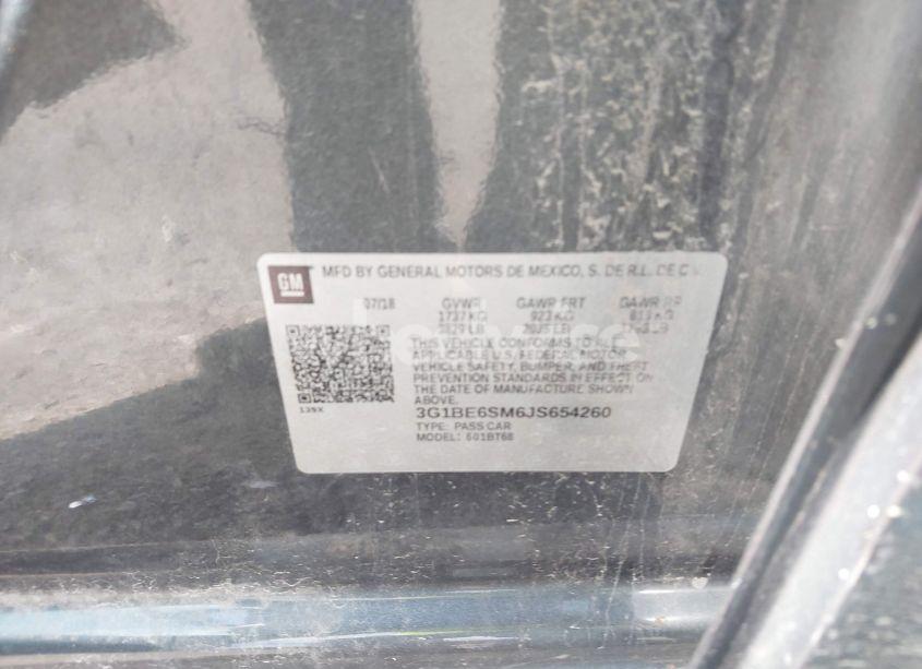 Photo 9 of 2018 Chevrolet Cruze LT AUTO (VIN 3G1BE6SM6JS654260)