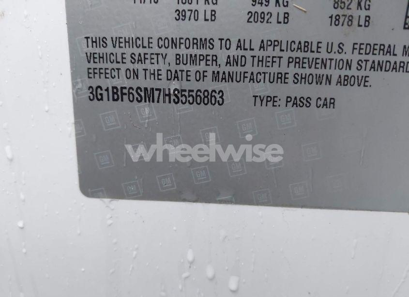 Photo 9 of 2017 Chevrolet Cruze PREMIER AUTO (VIN 3G1BF6SM7HS556863)