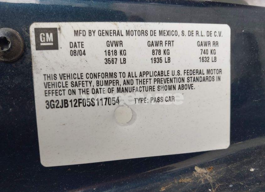 Photo 9 of 2005 Pontiac Sunfire N/A (VIN 3G2JB12F05S117054)